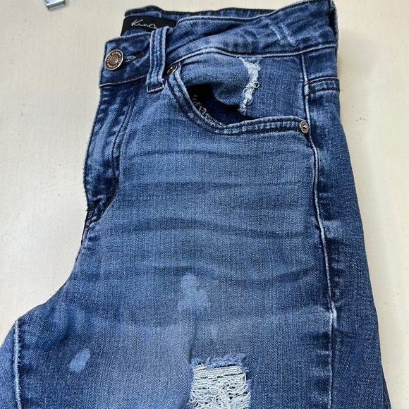 KanCan Angled Raw Hem Destructed Ankle Jeans Size 25 - Picture 12 of 12